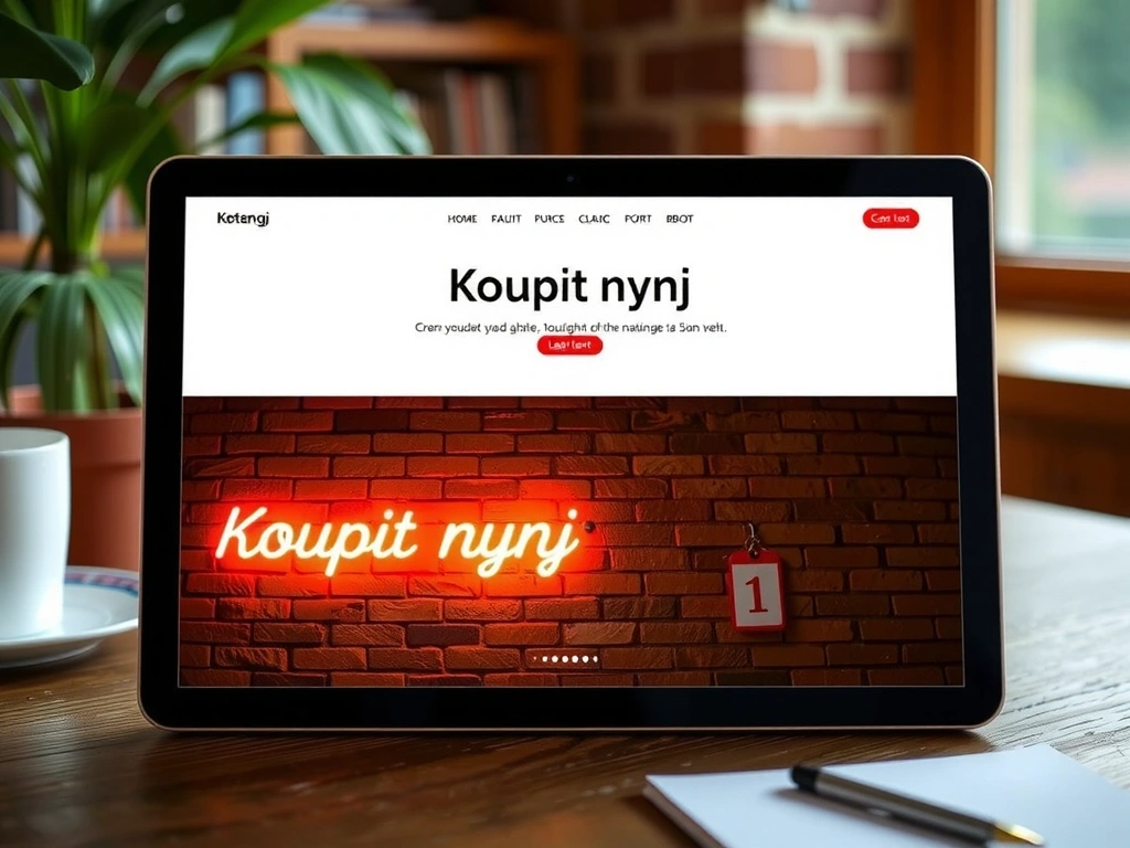 Upravená verze landing page