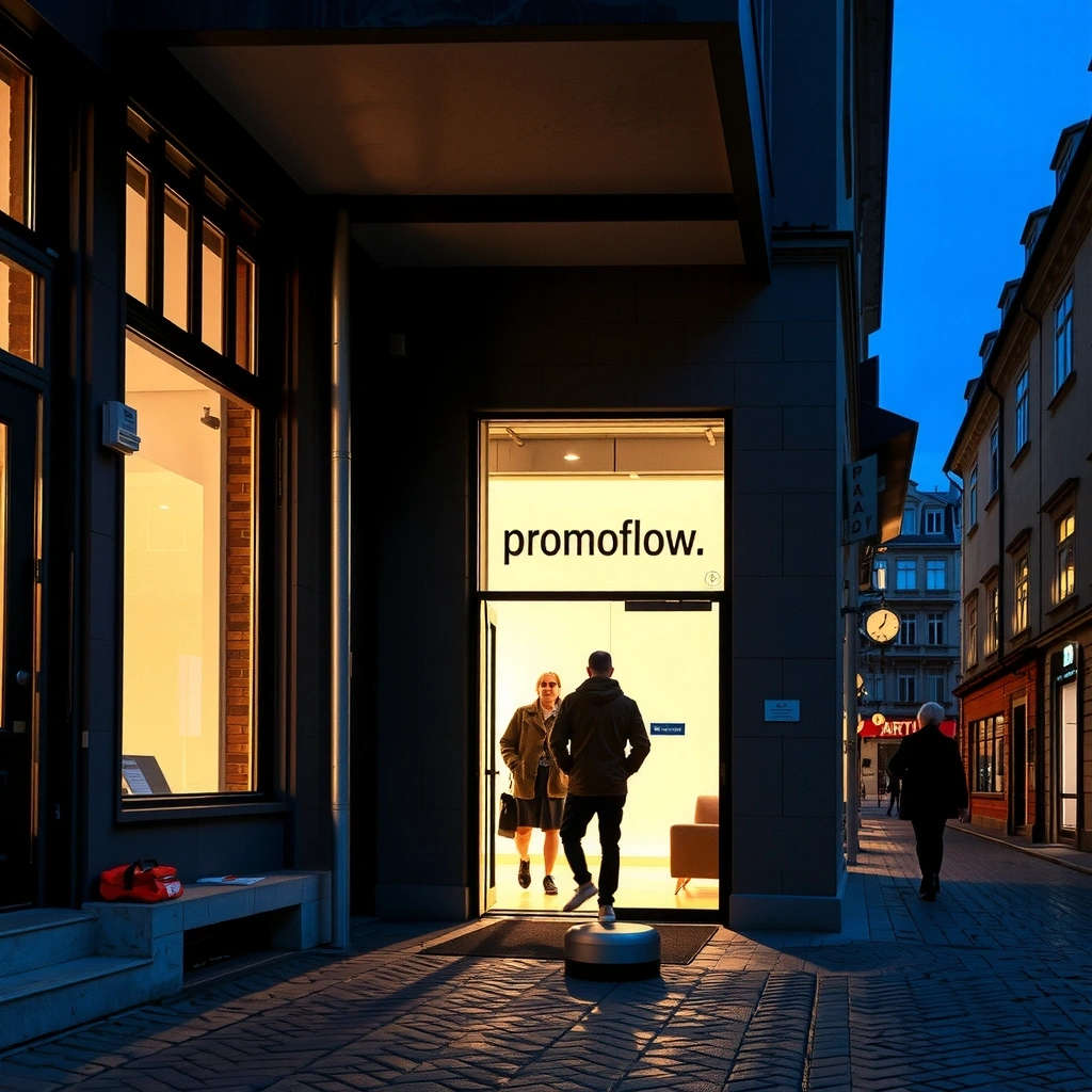 Vstup do kanceláře promoflow v Praze